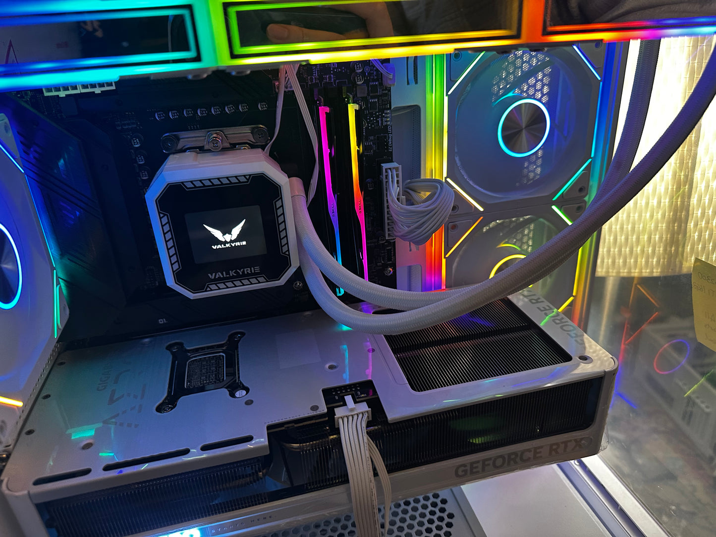 #029 Gorgeous white design $2300 with 7800X3D and RTX 5070TI 16GB