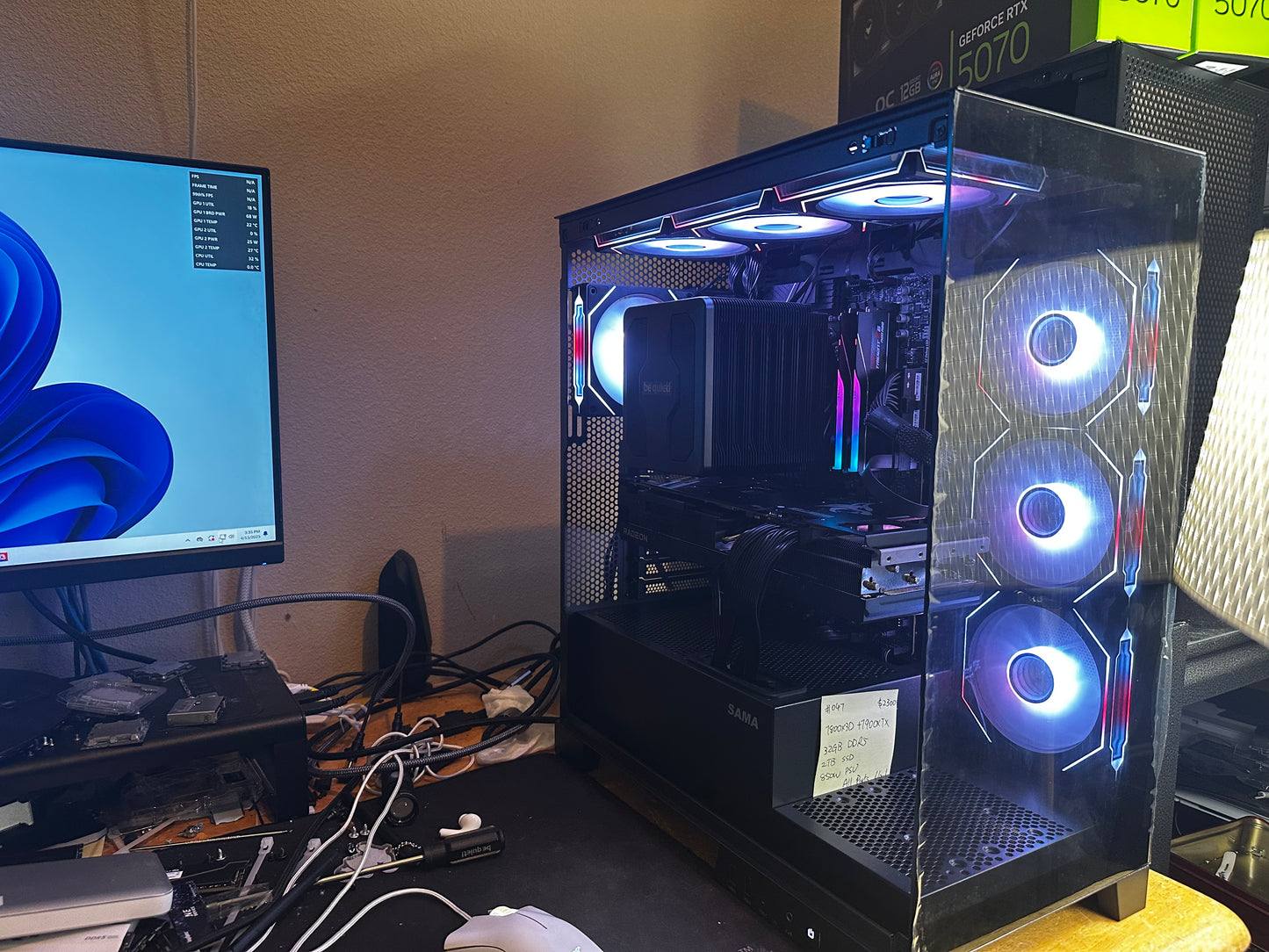 #047 gaming pc $2300 with 7900XTX and 7800X3D