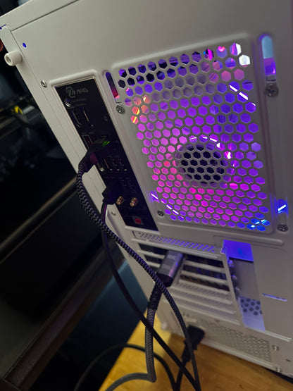 #029 Gorgeous white design $2300 with 7800X3D and RTX 5070TI 16GB